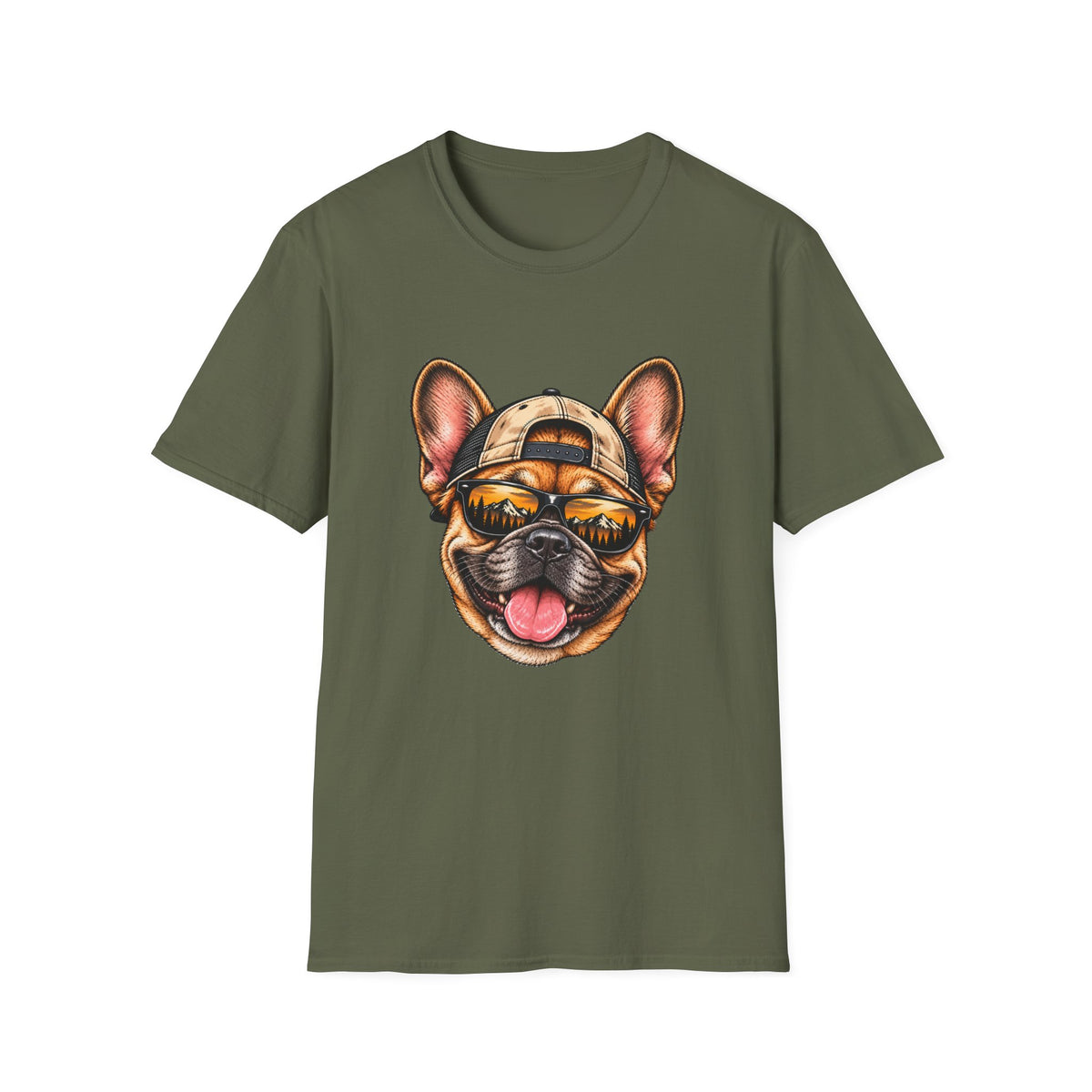 French Bulldog Hat backwards T-Shirt