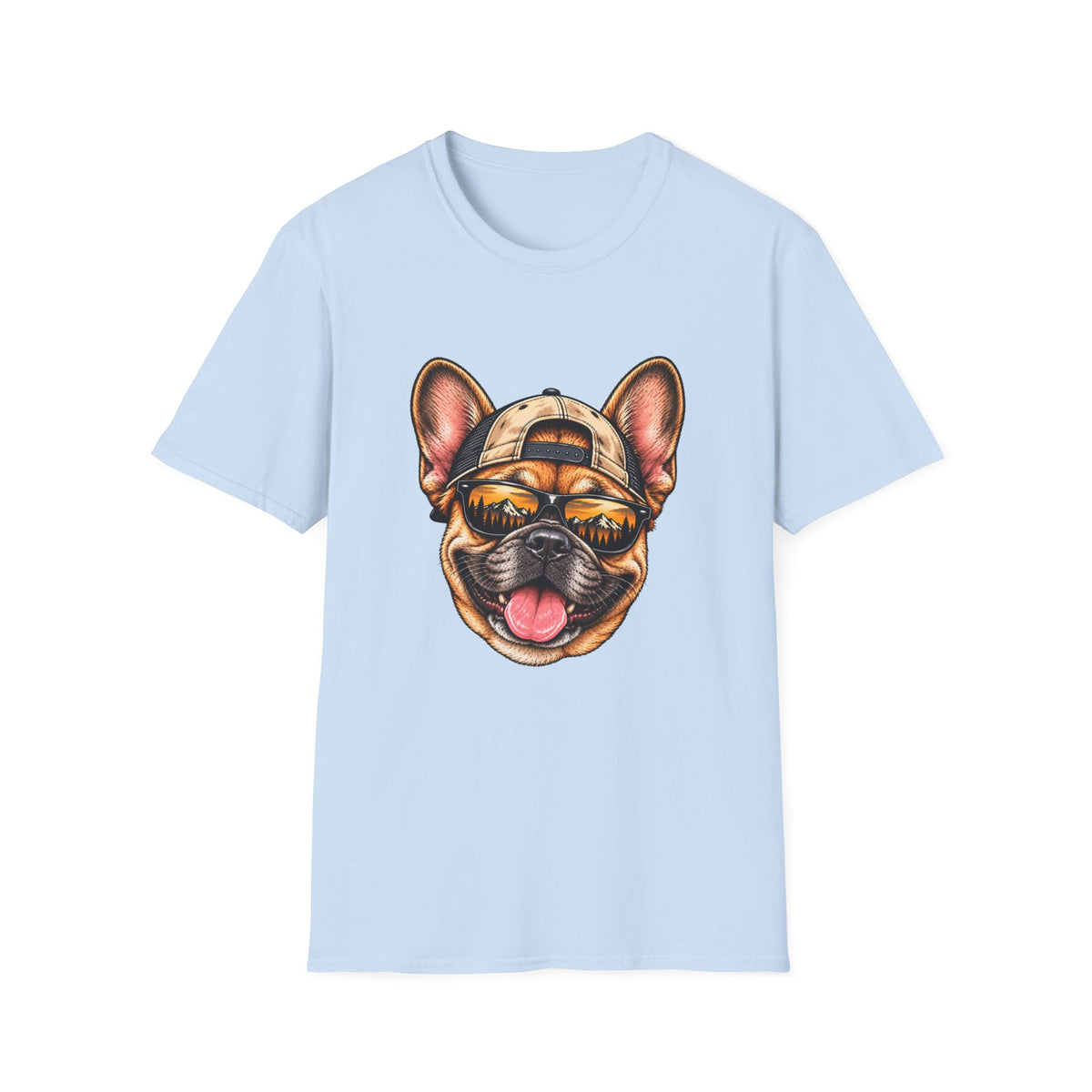 French Bulldog Hat backwards T-Shirt