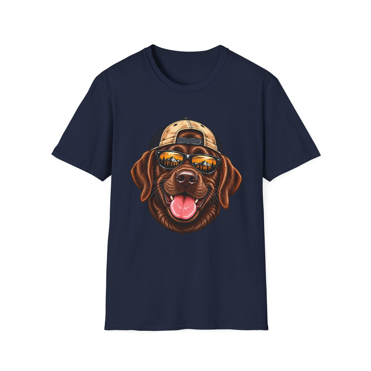 Chocolate Lab Hat backwards T-Shirt