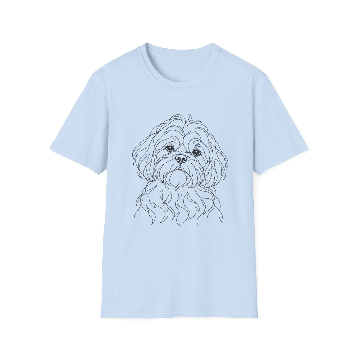 Shih Tzu Line art T-Shirt