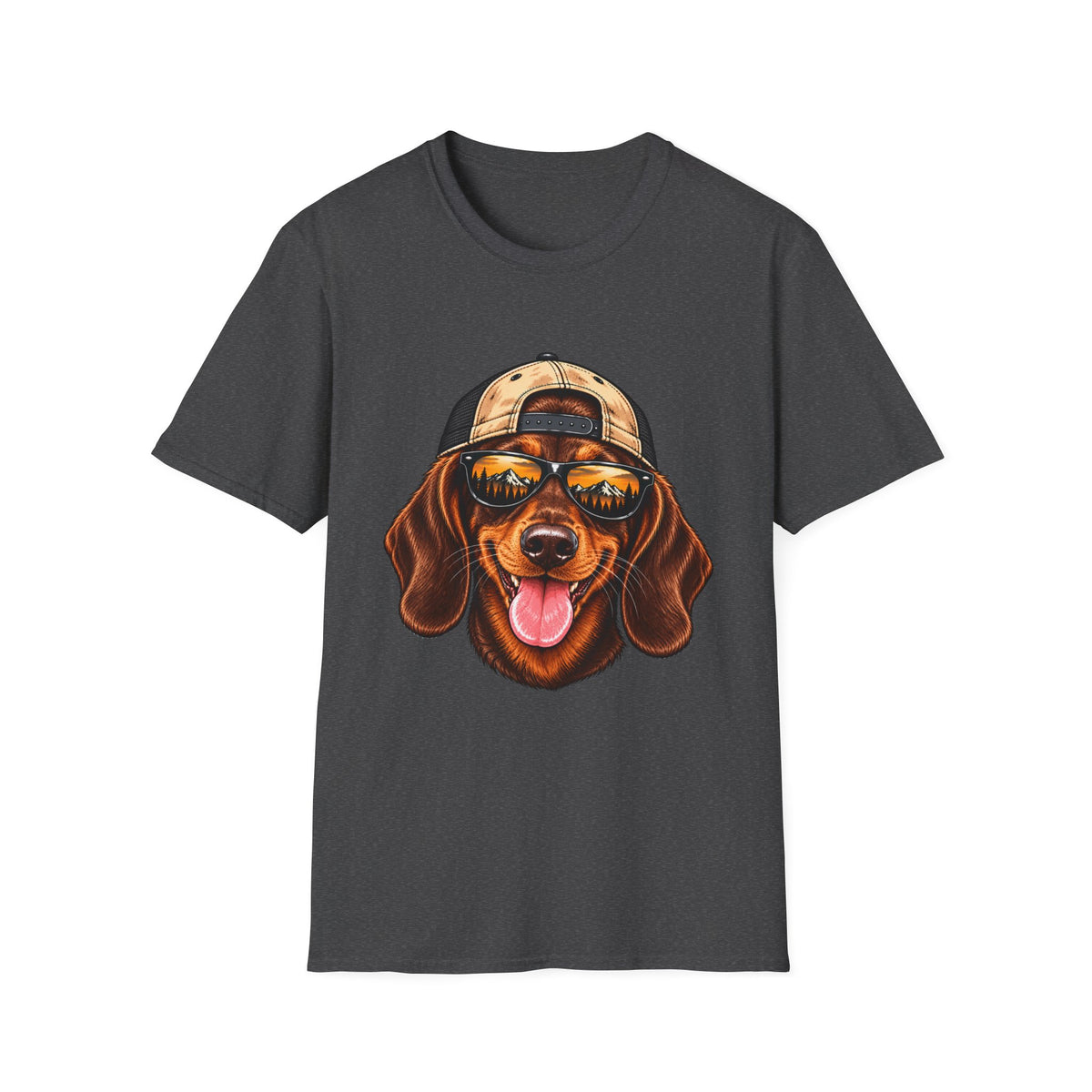 Dachshund Hat backwards T-Shirt