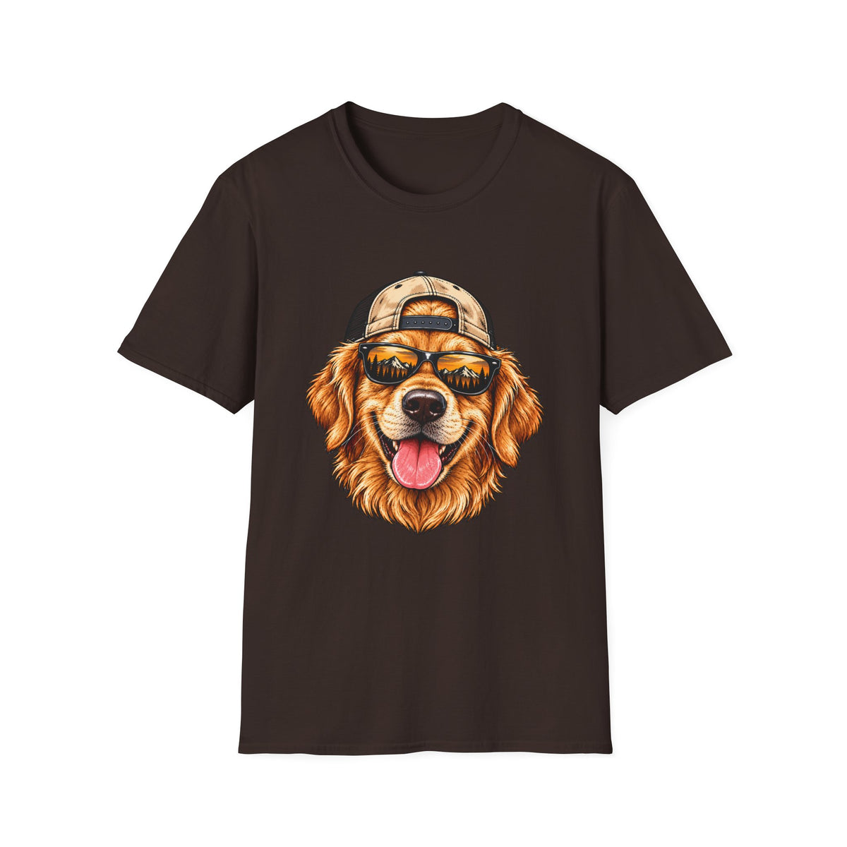 Golden Retriever Hat backwards T-Shirt
