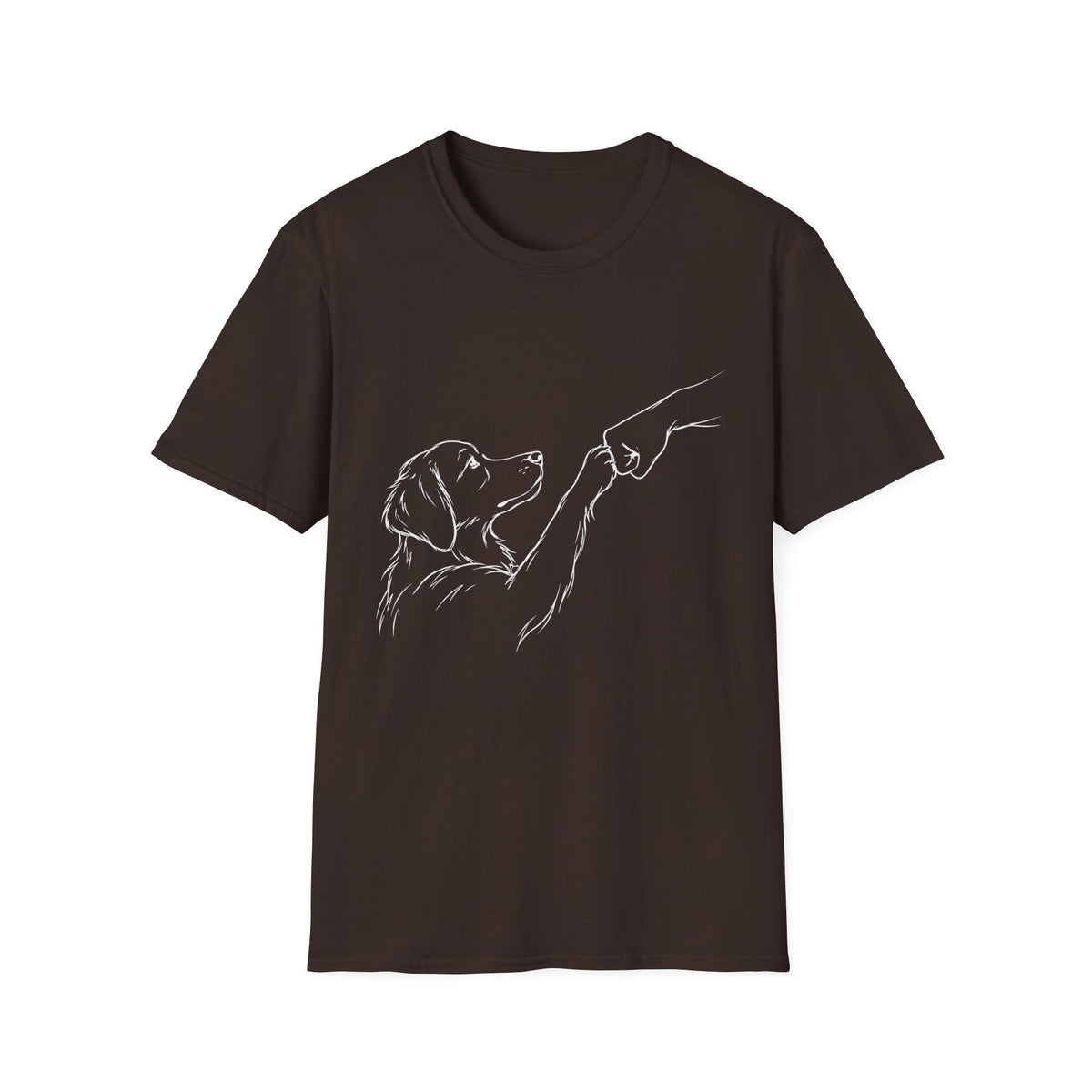 Fist bump Paw (white lines) T-Shirt