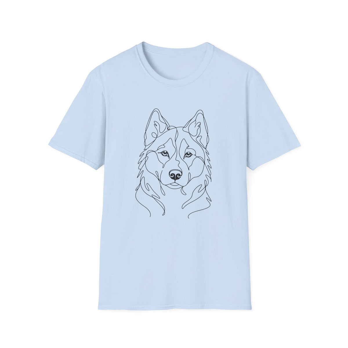 Husky Line art T-Shirt