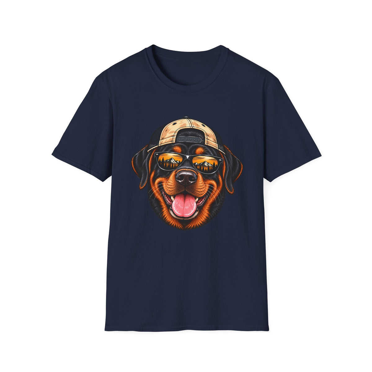Rottweiler Hat backwards T-Shirt