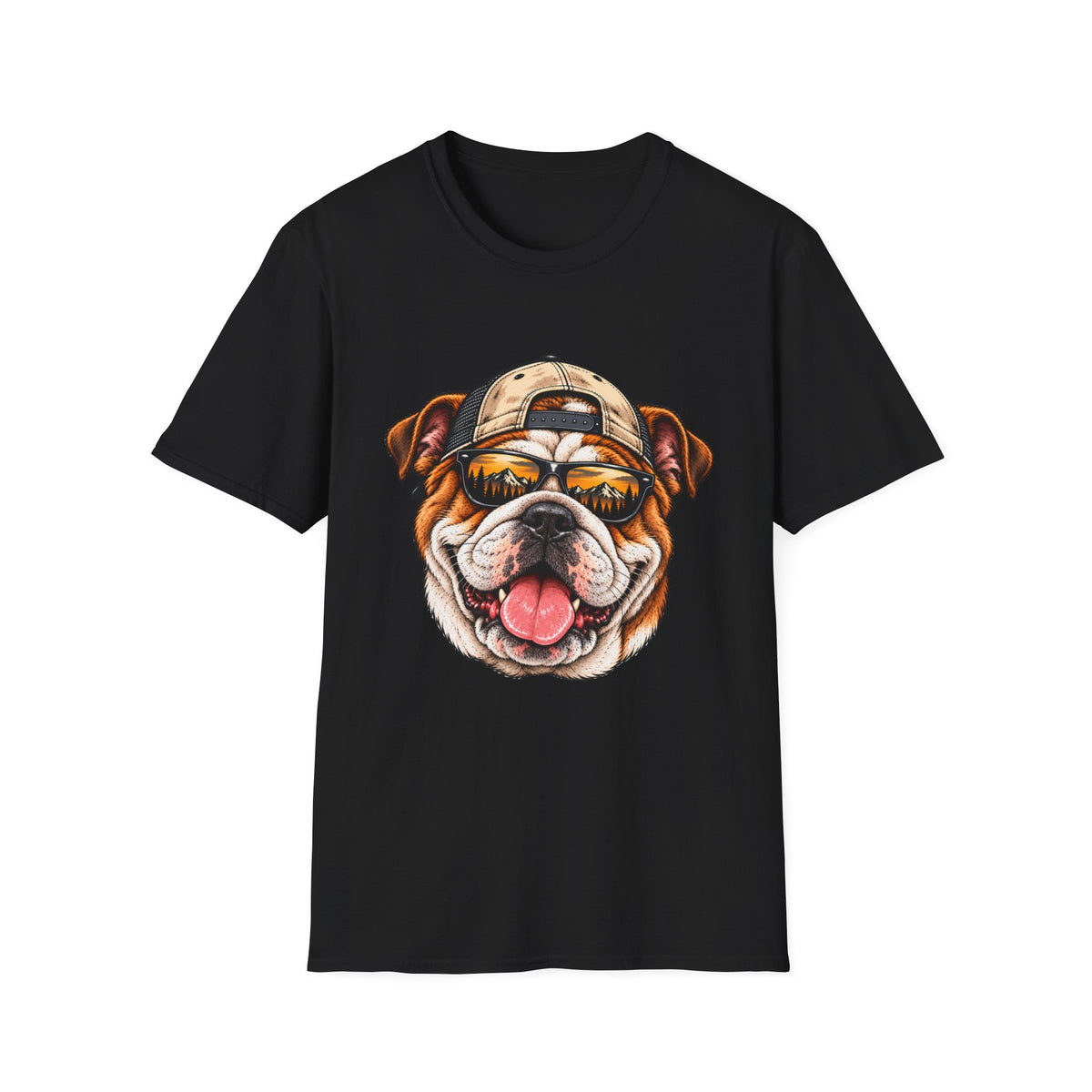 Bulldog Hat backwards T-Shirt