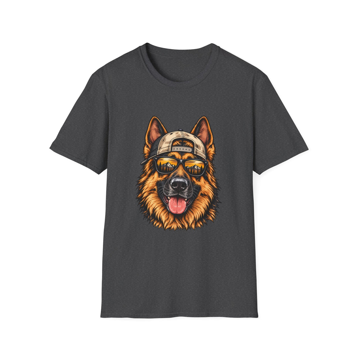 German Shepherd Hat backwards T-Shirt