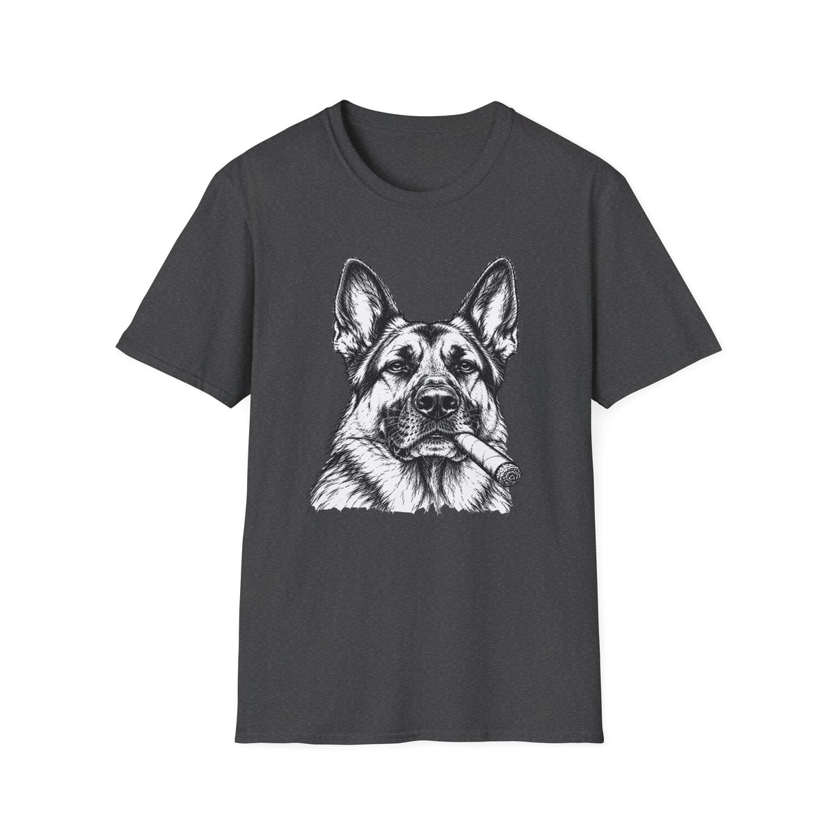 German Shepherd with a Cigar T-Shirt