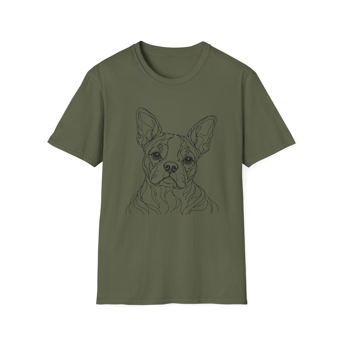 Boston Terrier Line art T-Shirt