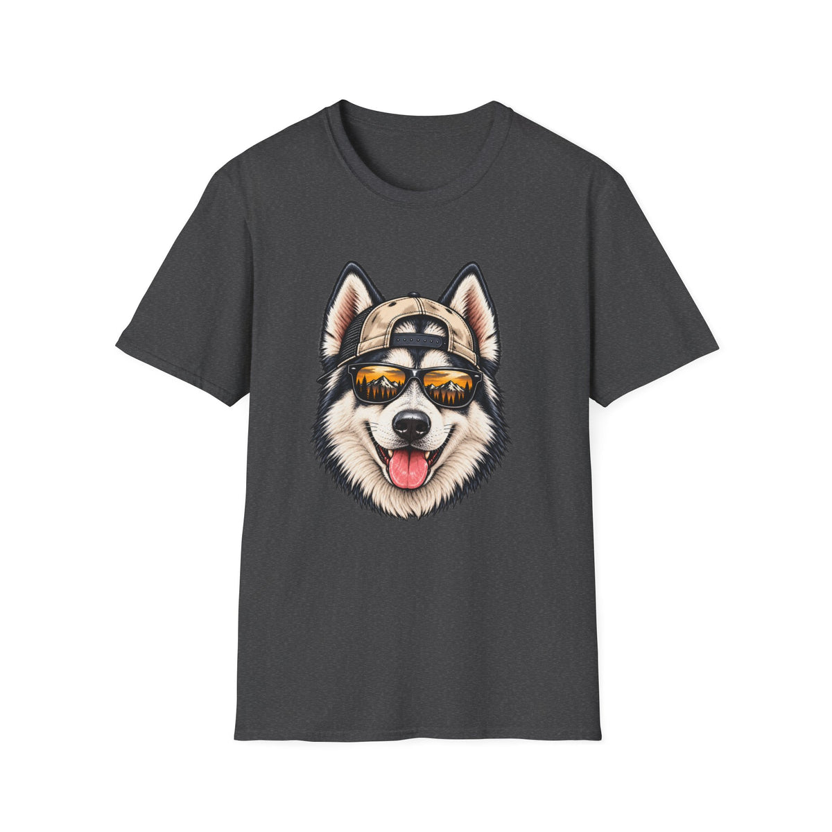 Husky Hat backwards T-Shirt