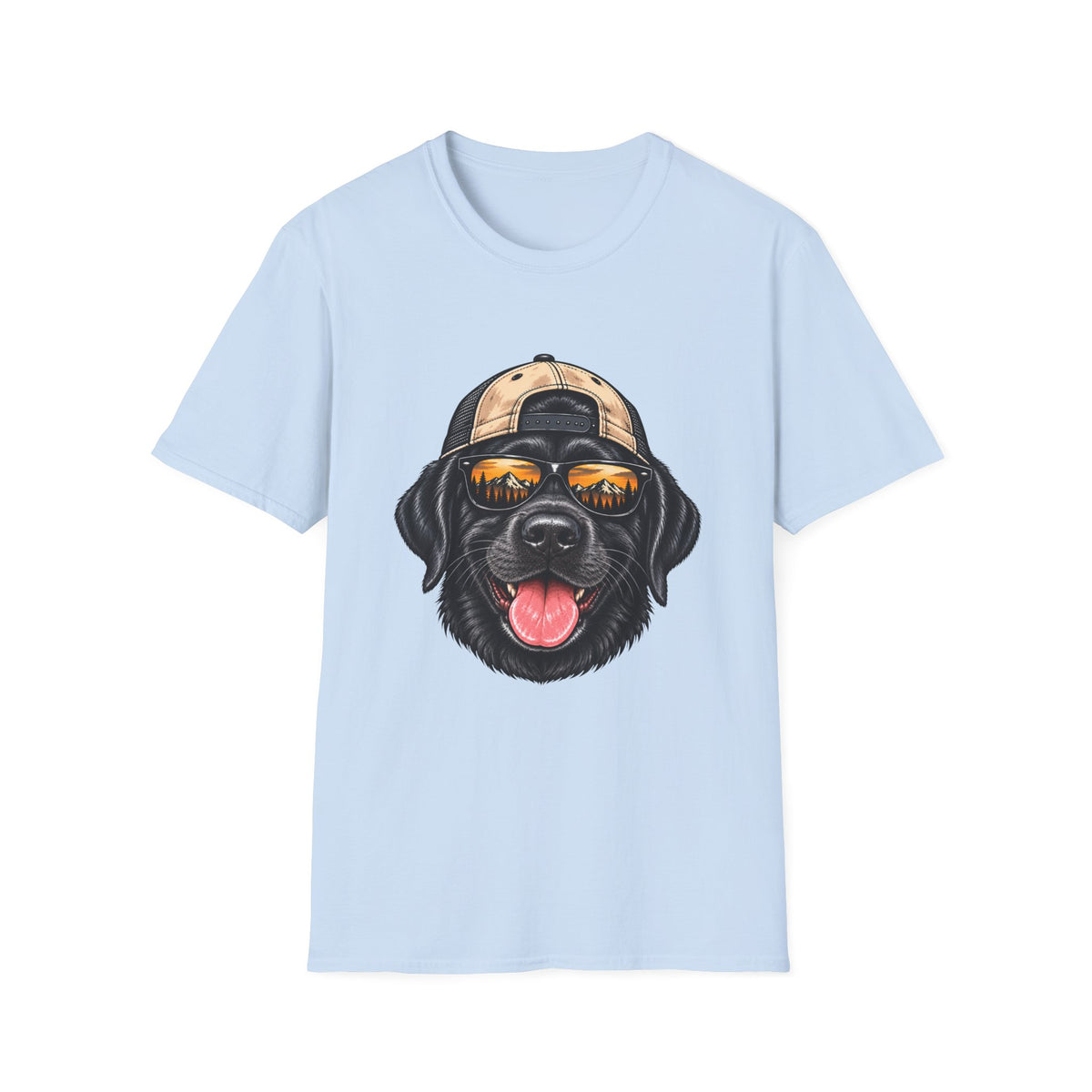 Black Lab Hat backwards T-Shirt