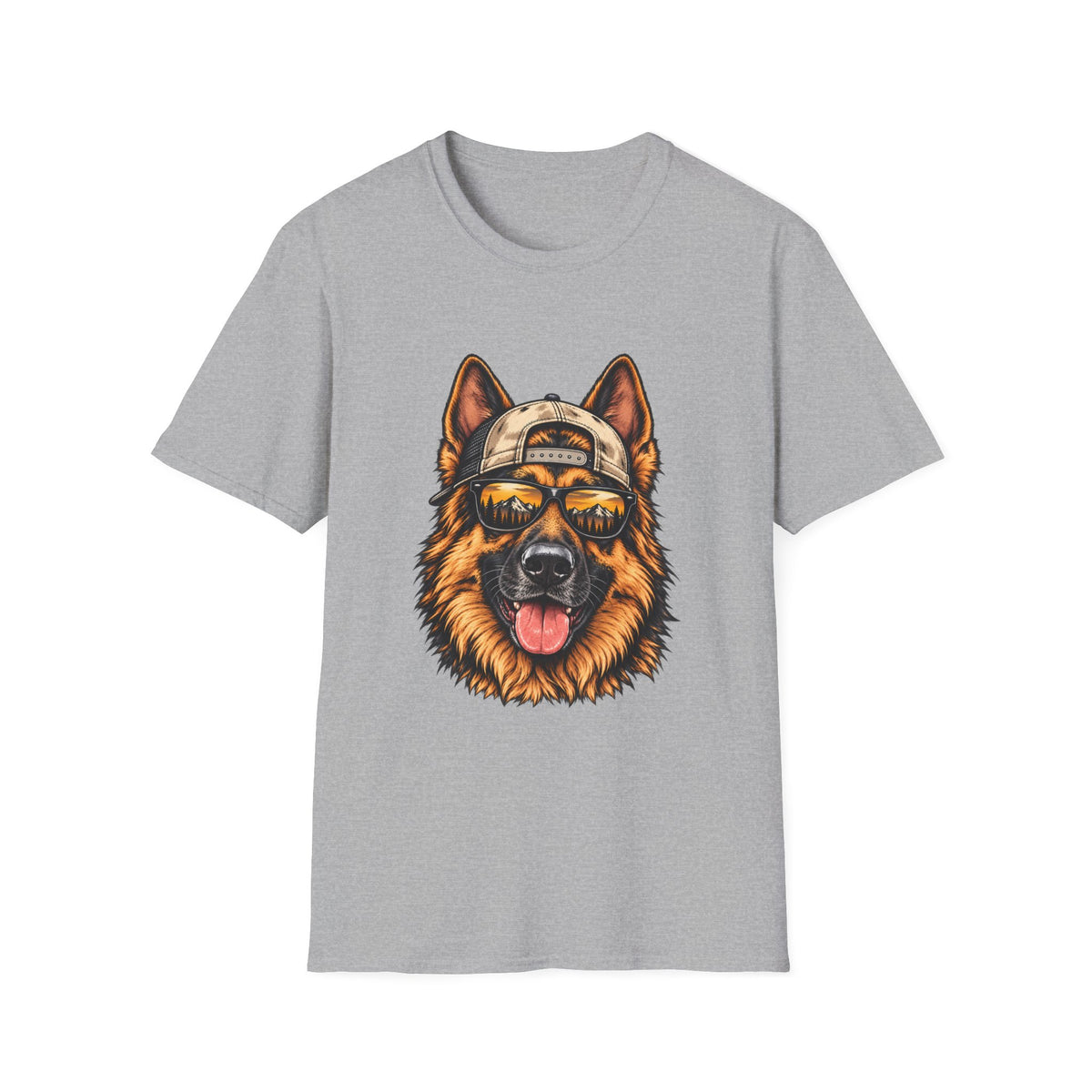 German Shepherd Hat backwards T-Shirt