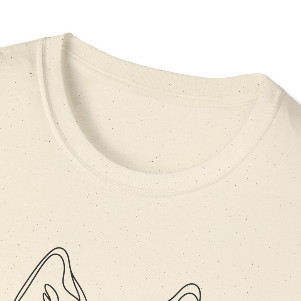 Husky Line art T-Shirt