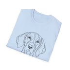 German Shorthaired Pointer line art T-Shirt