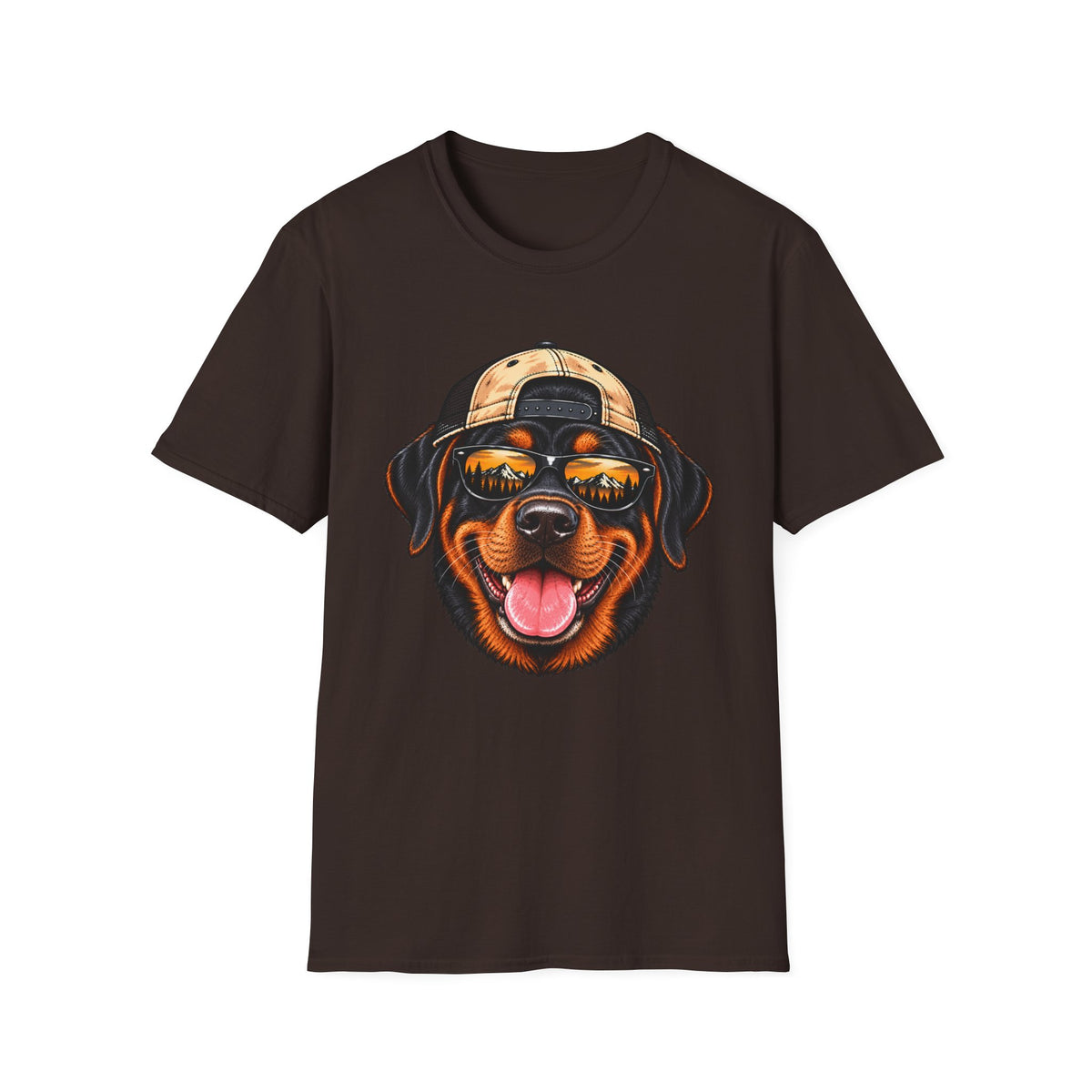 Rottweiler Hat backwards T-Shirt