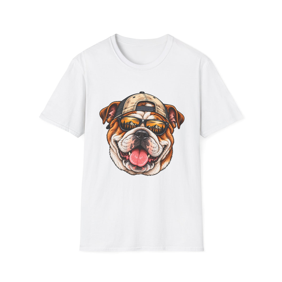 Bulldog Hat backwards T-Shirt
