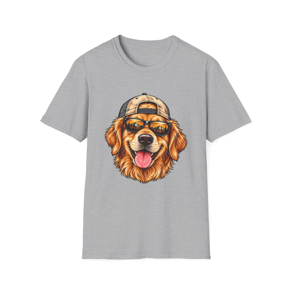 Golden Retriever Hat backwards T-Shirt