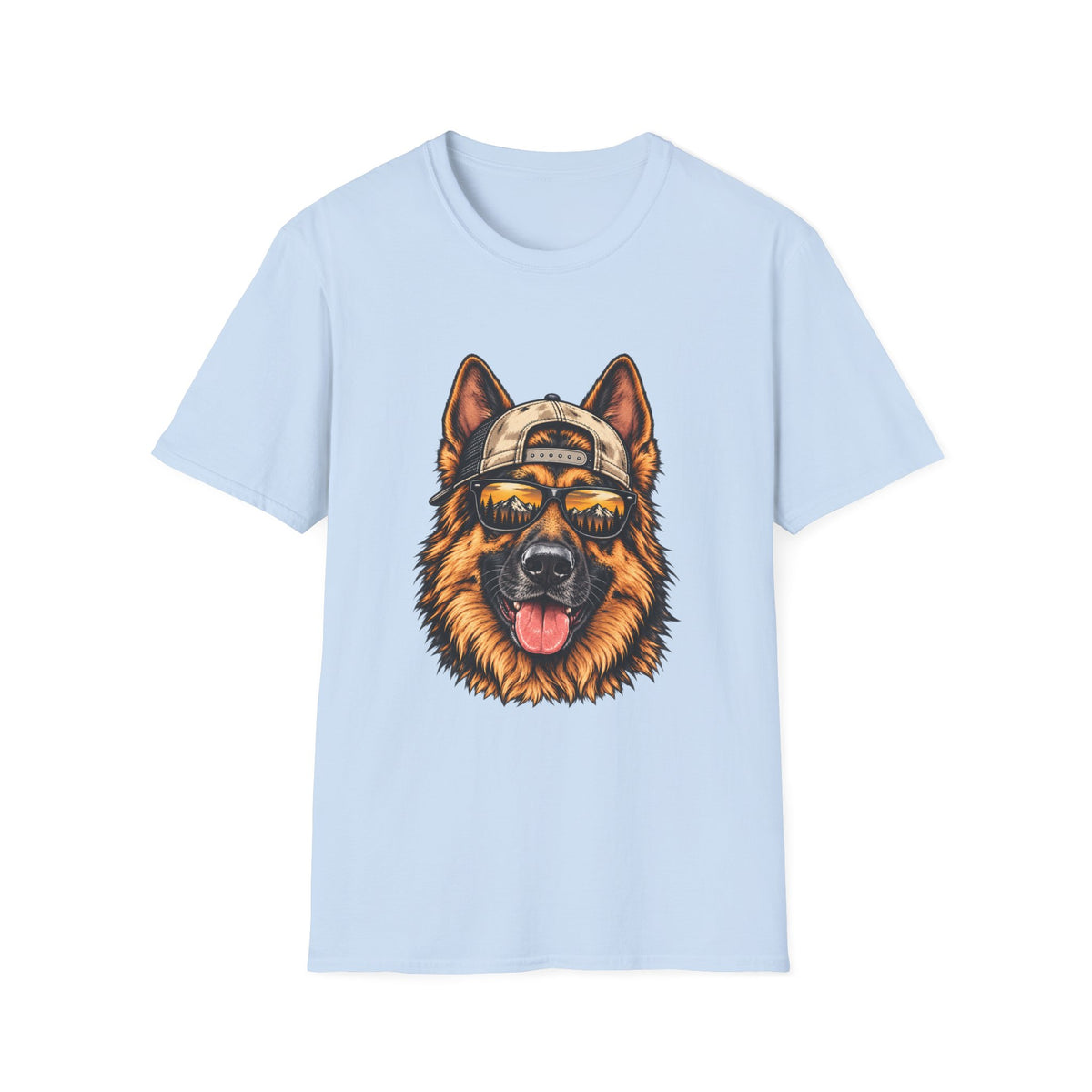 German Shepherd Hat backwards T-Shirt