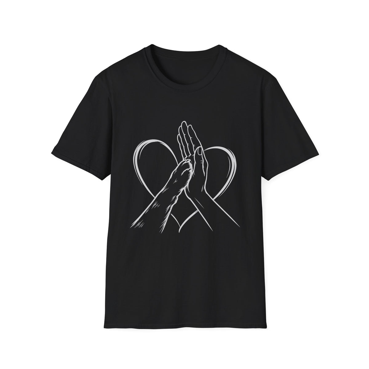 Hand touching Paw T-Shirt