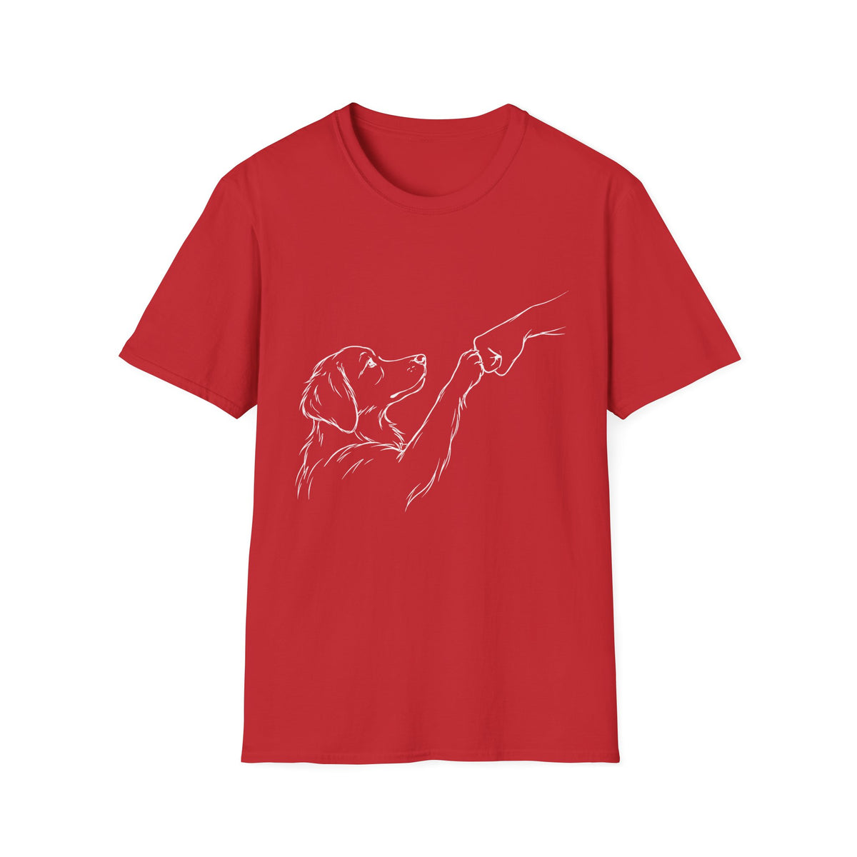 Fist bump Paw (white lines) T-Shirt