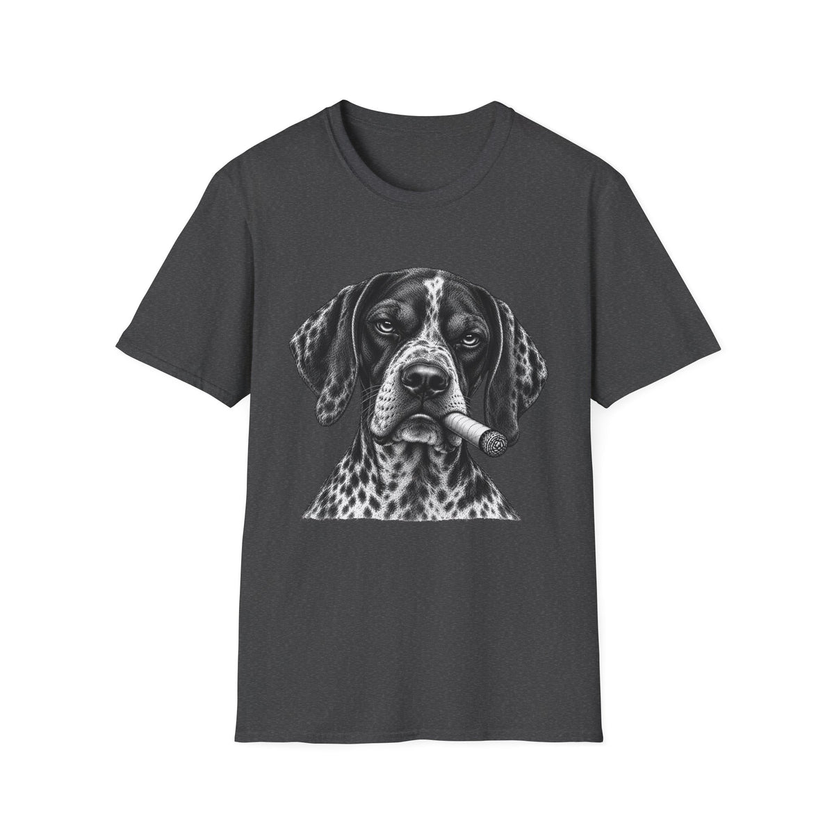 German Shorthaired Pointer with a Cigar T-Shirt