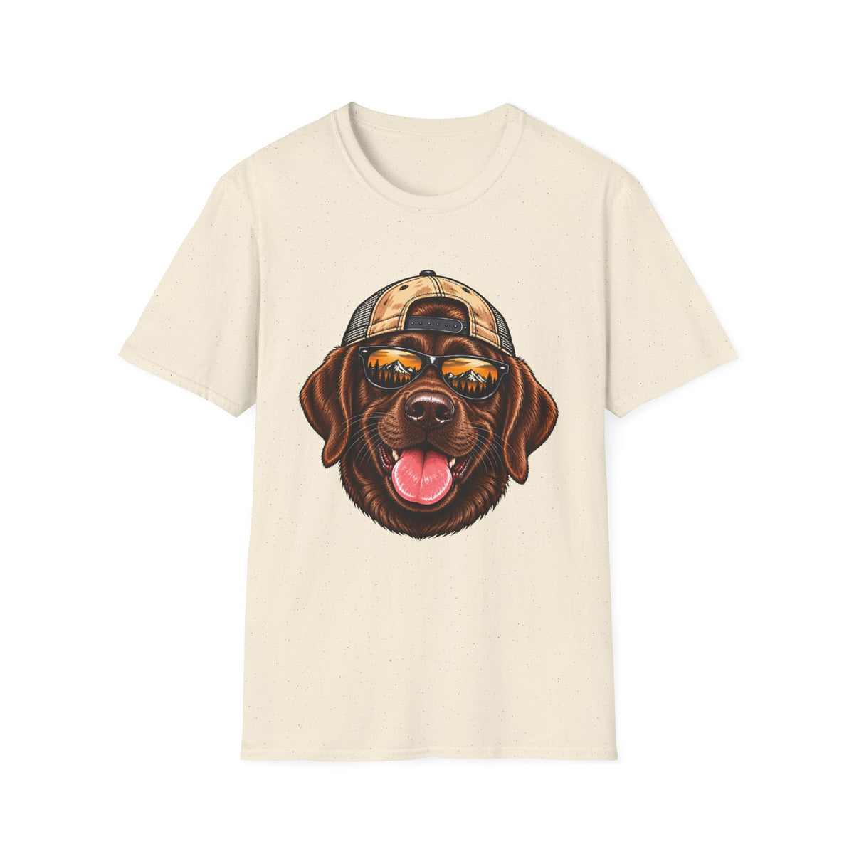 Chocolate Lab Hat backwards T-Shirt