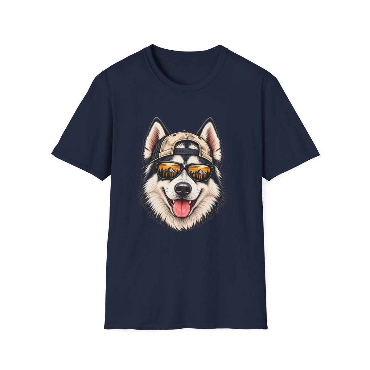 Husky Hat backwards T-Shirt