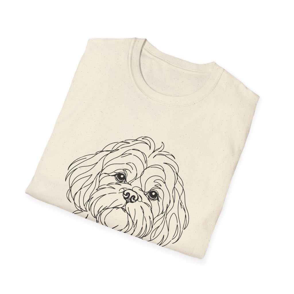 Shih Tzu Line art T-Shirt