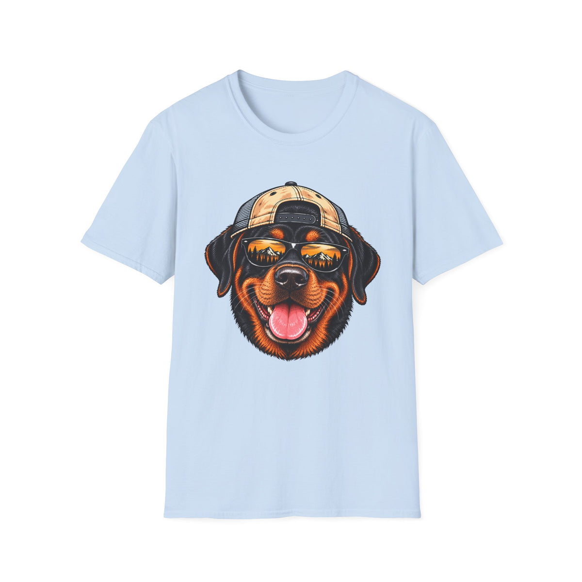 Rottweiler Hat backwards T-Shirt