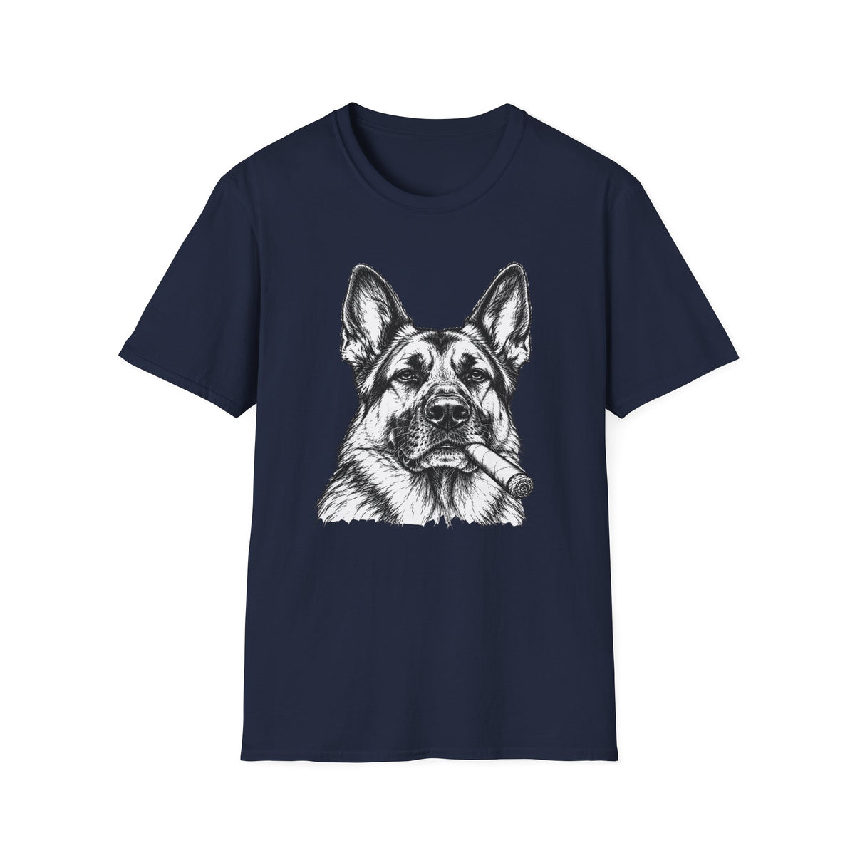 German Shepherd with a Cigar T-Shirt